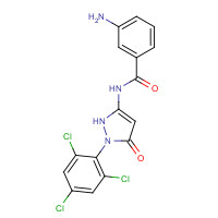 40567-18-8 1-(2,4,6-Trichlorophenyl)-3-(3-aminobenzamido)-5-pyrazolone chemical structure