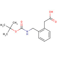 40851-66-9 2-(Boc-aminomethyl)phenylacetic acid chemical structure