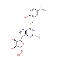 41094-07-9 S-(2-HYDROXY-5-NITROBENZYL)-6-THIOGUANOSINE chemical structure