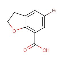 41177-72-4 5-BROMO-2,3-DIHYDROBENZOFURAN-7-CARBOXYLIC ACID chemical structure