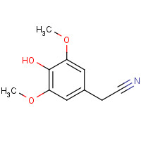 42973-55-7 3,5-DIMETHOXY-4-HYDROXYPHENYL ACETONITRILE chemical structure