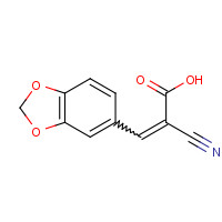 49711-55-9 3-(1,3-BENZODIOXOL-5-YL)-2-CYANOACRYLIC ACID chemical structure