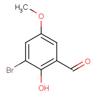 50343-02-7 3-BROMO-2-HYDROXY-5-METHOXYBENZALDEHYDE chemical structure
