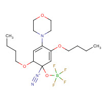 50543-78-7 2,5-DIBUTOXY-4-(4-MORPHOLINYL)BENZENEDIAZONIUM TETRAFLUOROBORATE chemical structure