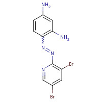 50768-79-1 4-(3,5-DIBROMO-2-PYRIDYLAZO)-1,3-PHENYLENEDIAMINE chemical structure