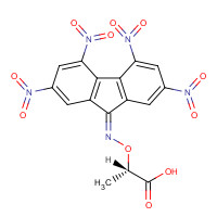 50996-73-1 (+)-ALPHA-(2,4,5,7-TETRANITRO-9-FLUORENYLIDENEAMINOXY)PROPIONIC ACID chemical structure