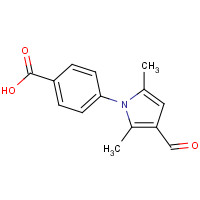 52034-38-5 4-(3-FORMYL-2,5-DIMETHYL-1H-PYRROL-1-YL)BENZENECARBOXYLIC ACID chemical structure