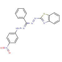 52644-49-2 5-(2-BENZOTHIAZOLYL)-1-(4-NITROPHENYL)-3-PHENYLFORMAZAN chemical structure