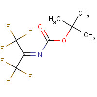 52786-55-7 TERT-BUTYL (2,2,2-TRIFLUORO-1-TRIFLUOROMETHYL-ETHYLIDENE)-CARBAMATE chemical structure