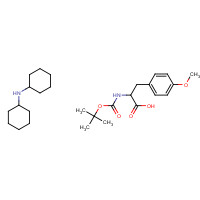 53267-94-0 BOC-4-METHOXY-DL-PHENYLALANINE DICYCLOHEXYLAMMONIUM SALT chemical structure