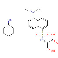 53332-28-8 N-DANSYL-L-SERINE CYCLOHEXYLAMMONIUM SALT chemical structure