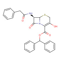 54639-48-4 (6R,7R)-3-Hydroxy-8-oxo-7-[(phenylacetyl)amino]-5-thia-1-azabicyclo[4.2.0]oct-2-ene-2-carboxylic acid diphenyl methyl ester chemical structure