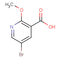 54916-66-4 5-BROMO-2-METHOXY-NICOTINIC ACID chemical structure