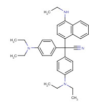 57855-48-8 BIS(4-N,N-DIETHYLAMINO-PHENYL)-(4-N-ETHYLAMINO-NAPHTHALEN-1-YL) ACETONITRILE chemical structure