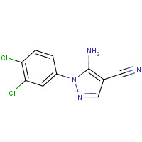 58791-78-9 5-AMINO-1-(3,4-DICHLOROPHENYL)-1H-PYRAZOLE-4-CARBONITRILE chemical structure