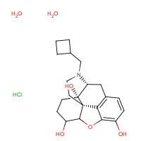 59052-16-3 17-[CYCLOBUTYLMETHYL]-4,5-EPOXYMORPHINAN-3,6,14-TRIOL HYDROCHLORIDE,DIHYDRATE chemical structure