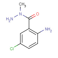 59169-70-9 1-(2-AMINO-5-CHLOROBENZOYL)-1-METHYLHYDRAZINE chemical structure