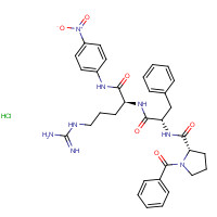 59188-28-2 N-BENZOYL-PRO-PHE-ARG P-NITROANILIDE HYDROCHLORIDE chemical structure