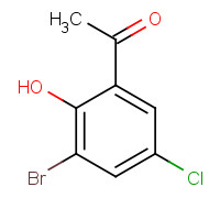 59443-15-1 3'-BROMO-5'-CHLORO-2'-HYDROXYACETOPHENONE chemical structure