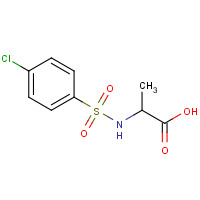 59724-70-8 2-([(4-CHLOROPHENYL)SULFONYL]AMINO)PROPANOIC ACID chemical structure