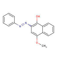 59900-33-3 4-METHOXY-2-PHENYLAZO-1-NAPHTHOL chemical structure