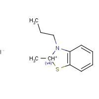 60126-29-6 2-METHYL-3-PROPYLBENZOTHIAZOLIUM IODIDE chemical structure
