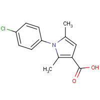 60217-76-7 1-(4-CHLOROPHENYL)-2,5-DIMETHYL-1H-PYRROLE-3-CARBOXYLIC ACID chemical structure