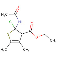60442-34-4 2-(2-CHLORO-ACETYLAMINO)-4,5-DIMETHYL-THIOPHENE-3-CARBOXYLIC ACID ETHYL ESTER chemical structure