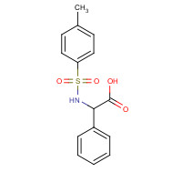 60712-47-2 2-([(4-METHYLPHENYL)SULFONYL]AMINO)-2-PHENYLACETIC ACID chemical structure