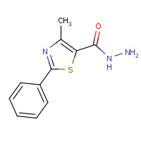 61292-08-8 4-METHYL-2-PHENYL-1,3-THIAZOLE-5-CARBOHYDRAZIDE chemical structure