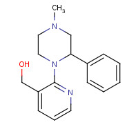 61337-89-1 1-(3-Hydroxymethylpyridin-2-yl)-4-methyl-2-phenylpiperazine chemical structure