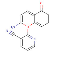 61424-81-5 2-AMINO-5-OXO-5H-(1) BENZOPYRANO-(2,3-B)-PYRIDINE-3-CARBONITRILE chemical structure