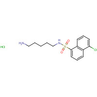 61714-24-7 N-(5-AMINOPENTYL)-5-CHLORO-1-NAPHTHALENE-SULFONAMIDE HYDROCHLORIDE chemical structure
