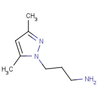 62821-89-0 3-(3,5-DIMETHYL-PYRAZOL-1-YL)-PROPYLAMINE chemical structure