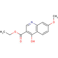 63463-15-0 4-HYDROXY-7-METHOXYQUINOLINE-3-CARBOXYLIC ACID ETHYL ESTER chemical structure