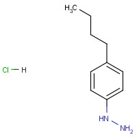 64287-11-2 4-N-BUTYLPHENYLHYDRAZINE HYDROCHLORIDE chemical structure