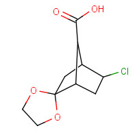 64812-08-4 EXO-2-CHLORO-5,5-ETHYLENEDIOXY-BICYCLO[2.2.1]HEPTANE-SYN-7-CARBOXYLIC ACID chemical structure
