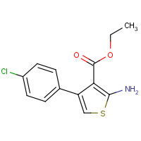 65234-09-5 2-AMINO-4-(4-CHLORO-PHENYL)-THIOPHENE-3-CARBOXYLIC ACID ETHYL ESTER chemical structure