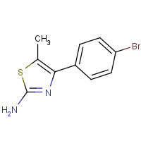 65705-44-4 4-(4-BROMOPHENYL)-5-METHYL-1,3-THIAZOLE-2-YLAMINE chemical structure
