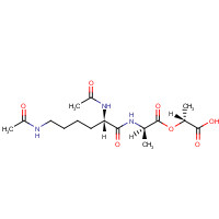 65882-12-4 AC-LYS(AC)-D-ALA-D-LACTIC ACID chemical structure