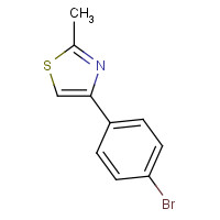 66047-74-3 4-(4-BROMOPHENYL)-2-METHYL-1,3-THIAZOLE chemical structure