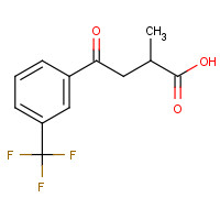 66549-17-5 2-METHYL-4-OXO-4-(3'-TRIFLUOROMETHYLPHENYL)BUTYRIC ACID chemical structure