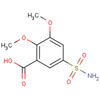 66644-80-2 2,3-Dimethoxy-5-sulphamoylbenzoic acid chemical structure