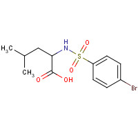 68305-78-2 2-([(4-BROMOPHENYL)SULFONYL]AMINO)-4-METHYLPENTANOIC ACID chemical structure
