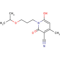 68612-94-2 3-Cyano-6-hydroxy-N-(3-isopropoxypropyl)-4-methyl-2-pyridone chemical structure