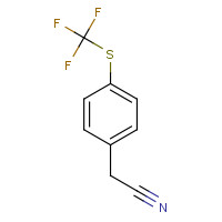 70124-90-2 4-(TRIFLUOROMETHYLTHIO)PHENYLACETONITRILE chemical structure
