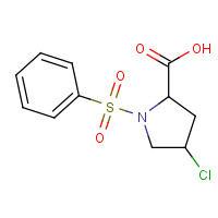 73096-27-2 1-(4-CHLORO-BENZENESULFONYL)-PYRROLIDINE-2-CARBOXYLIC ACID chemical structure