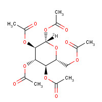 73485-90-2 BETA-D-GLUCOSE-1-C-D PENTAACETATE chemical structure