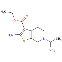 74022-33-6 2-AMINO-6-ISOPROPYL-4,5,6,7-TETRAHYDRO-THIENO-[2,3-C]PYRIDINE-3-CARBOXYLIC ACID ETHYL ESTER chemical structure