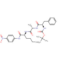 75935-65-8 N-T-BOC-D-PHE-ALA-NLE P-NITROANILIDE chemical structure